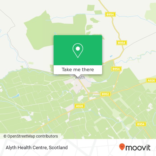 Alyth Health Centre map