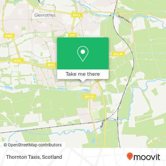 Thornton Taxis map