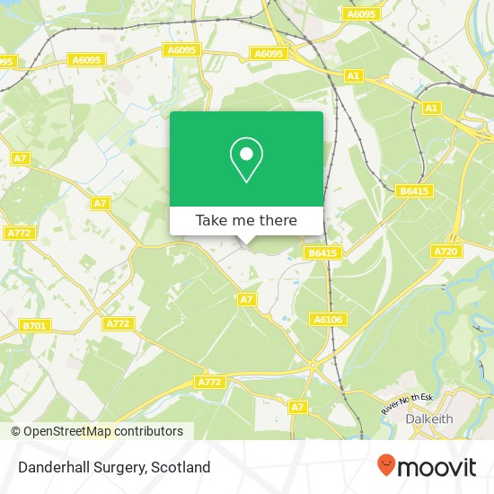 Danderhall Surgery map