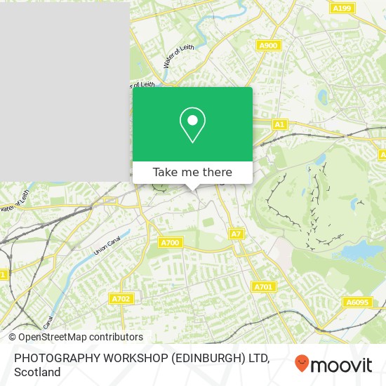 PHOTOGRAPHY WORKSHOP (EDINBURGH) LTD map