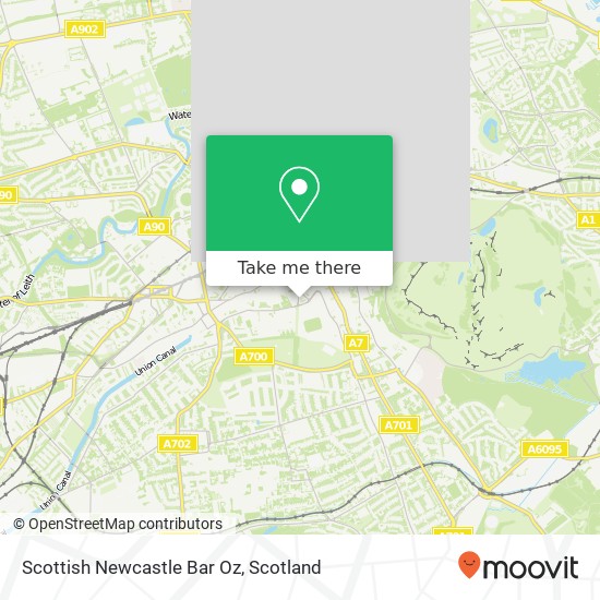 Scottish Newcastle Bar Oz map