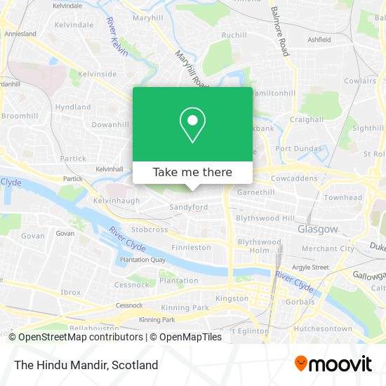 The Hindu Mandir map