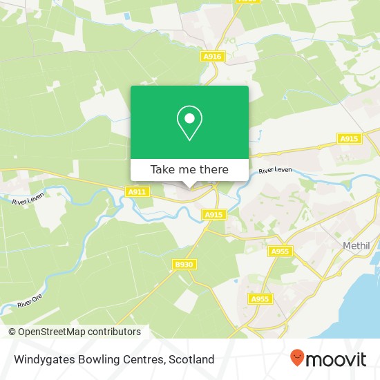 Windygates Bowling Centres map