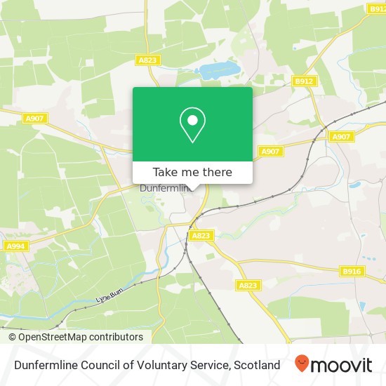 Dunfermline Council of Voluntary Service map