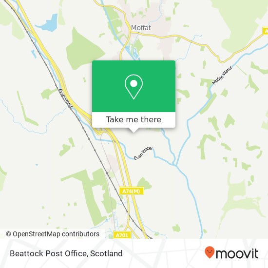 Beattock Post Office map