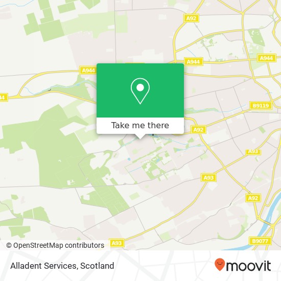 Alladent Services map