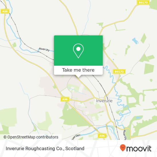 Inverurie Roughcasting Co. map