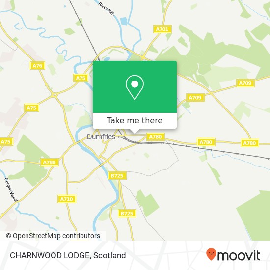 CHARNWOOD LODGE map