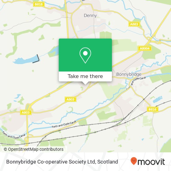 Bonnybridge Co-operative Society Ltd map