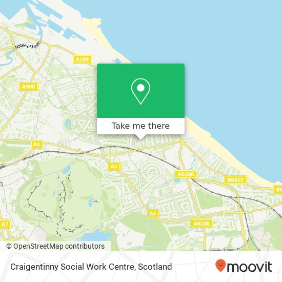 Craigentinny Social Work Centre map