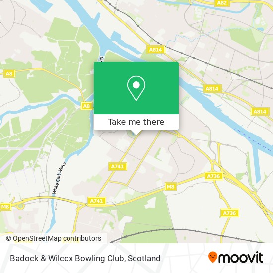 Badock & Wilcox Bowling Club map