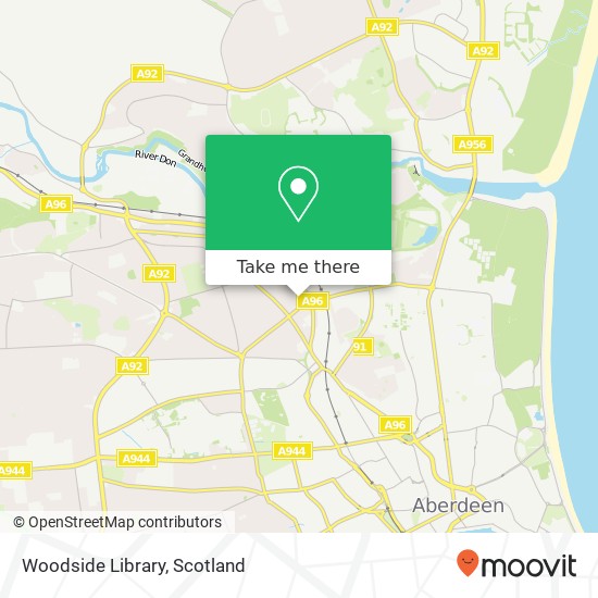 Woodside Library map