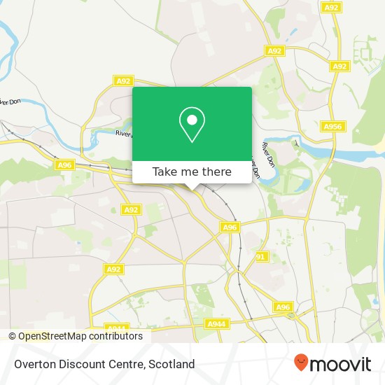 Overton Discount Centre map