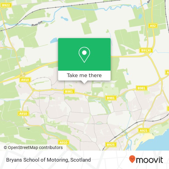 Bryans School of Motoring map