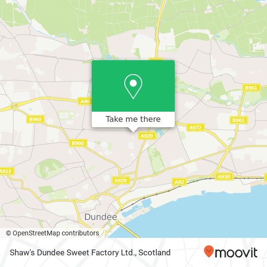 Shaw's Dundee Sweet Factory Ltd. map