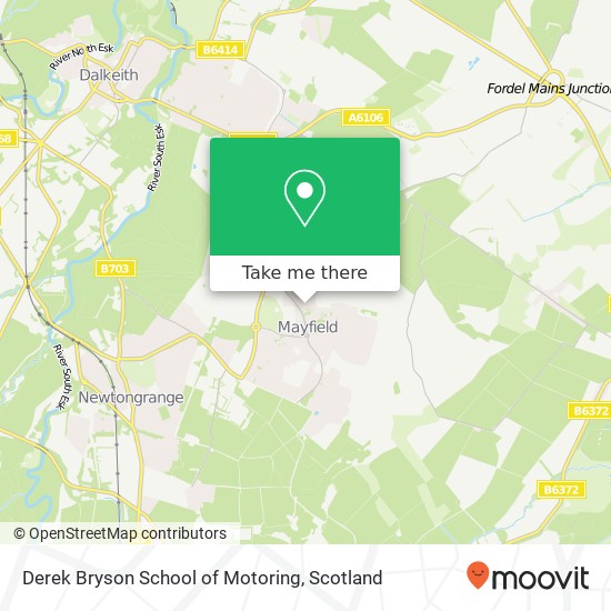 Derek Bryson School of Motoring map