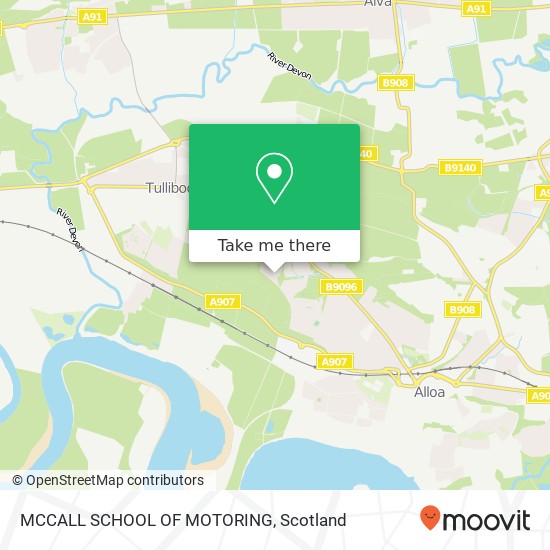 MCCALL SCHOOL OF MOTORING map