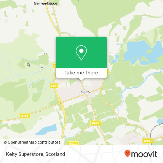 Kelty Superstore map