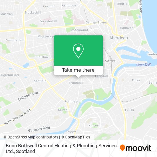 Brian Bothwell Central Heating & Plumbing Services Ltd. map