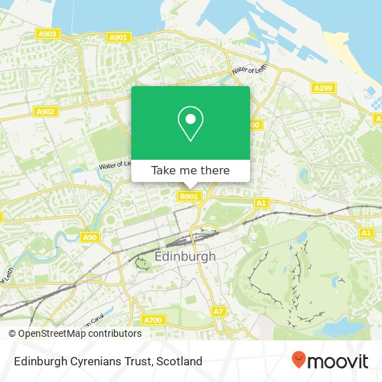 Edinburgh Cyrenians Trust map