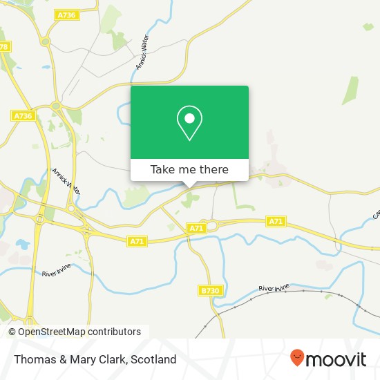 Thomas & Mary Clark map