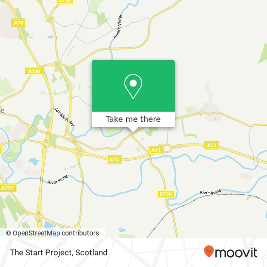 The Start Project map
