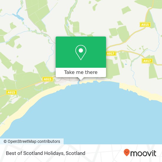 Best of Scotland Holidays map