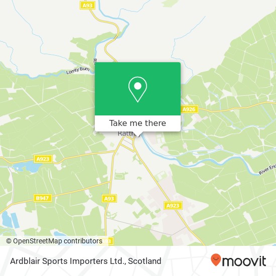 Ardblair Sports Importers Ltd. map
