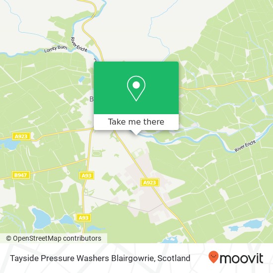 Tayside Pressure Washers Blairgowrie map