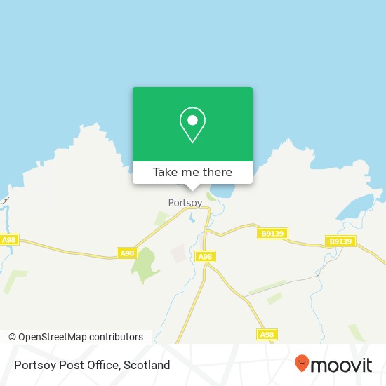 Portsoy Post Office map