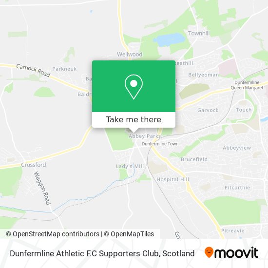 Dunfermline Athletic F.C Supporters Club map