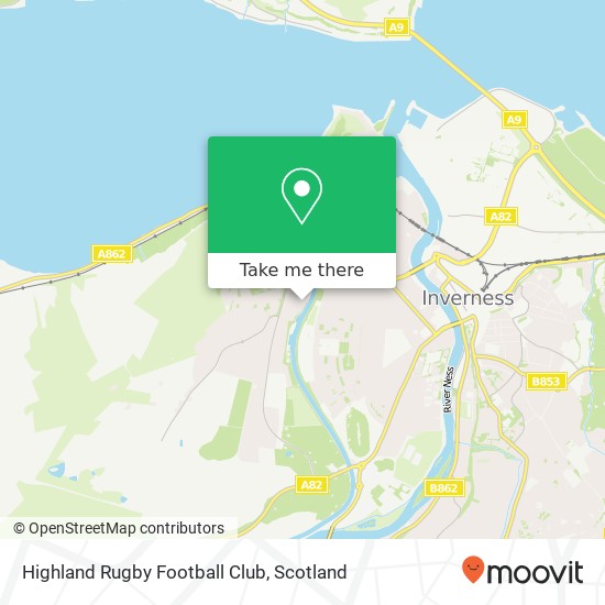 Highland Rugby Football Club map