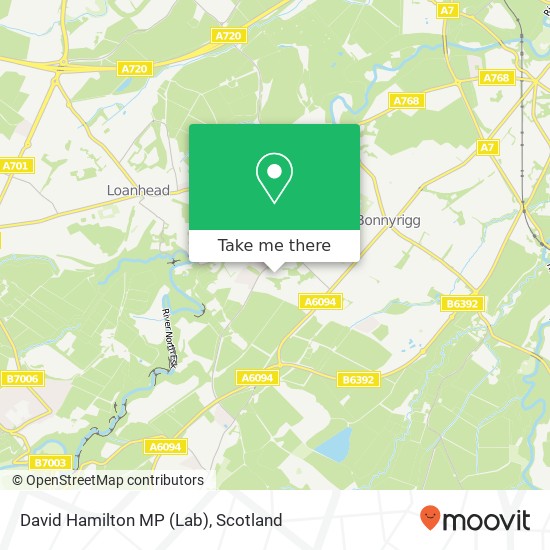 David Hamilton MP (Lab) map