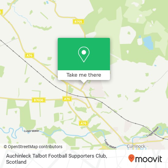 Auchinleck Talbot Football Supporters Club map