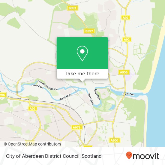 City of Aberdeen District Council map
