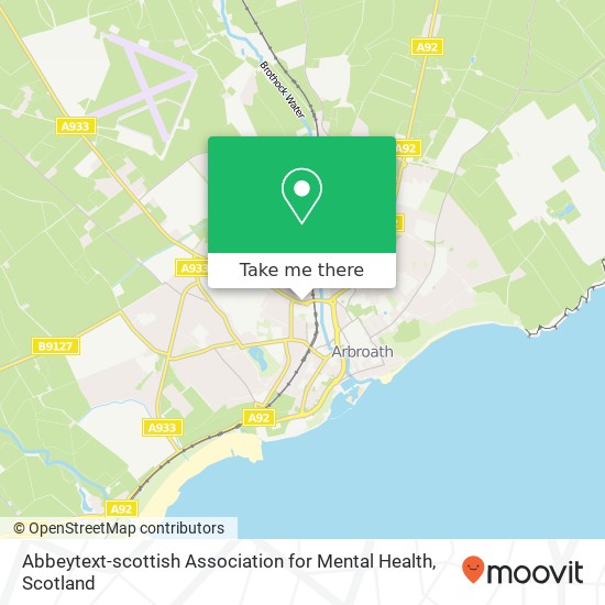 Abbeytext-scottish Association for Mental Health map