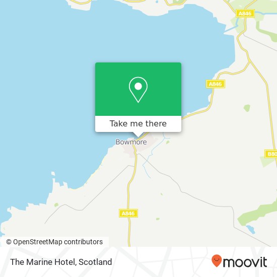 The Marine Hotel map