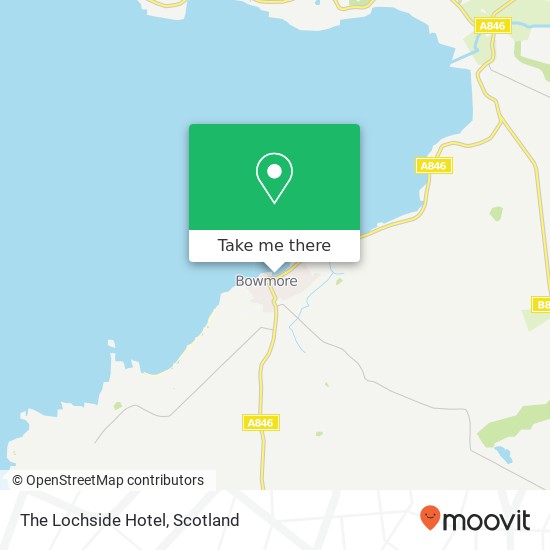 The Lochside Hotel map