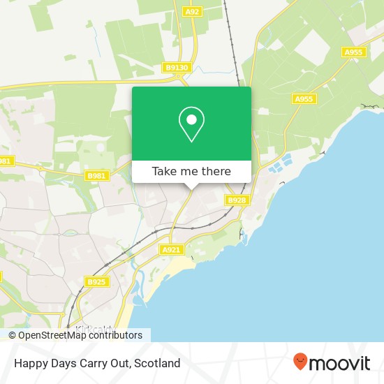 Happy Days Carry Out map