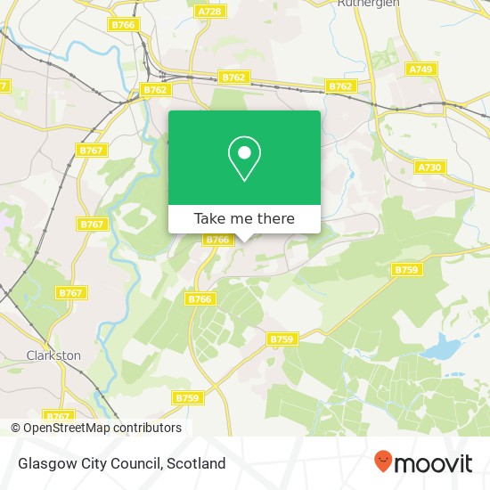 Glasgow City Council map