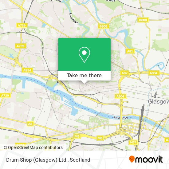 Drum Shop (Glasgow) Ltd. map