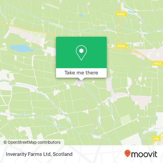 Inverarity Farms Ltd map