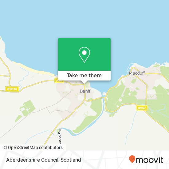 Aberdeenshire Council map