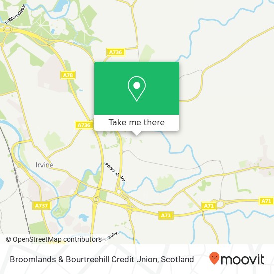 Broomlands & Bourtreehill Credit Union map
