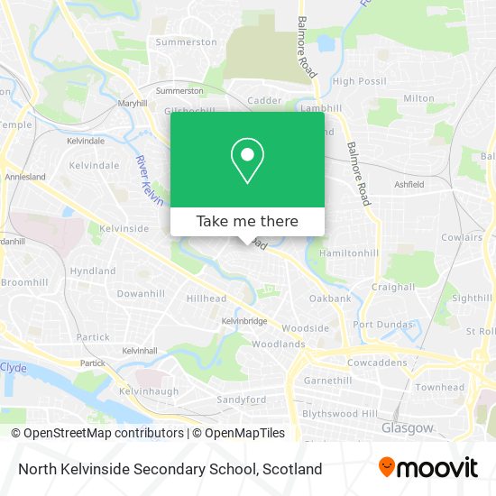 North Kelvinside Secondary School map