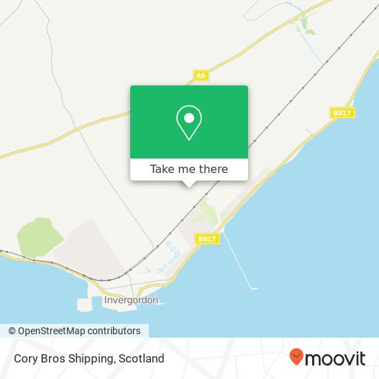 Cory Bros Shipping map