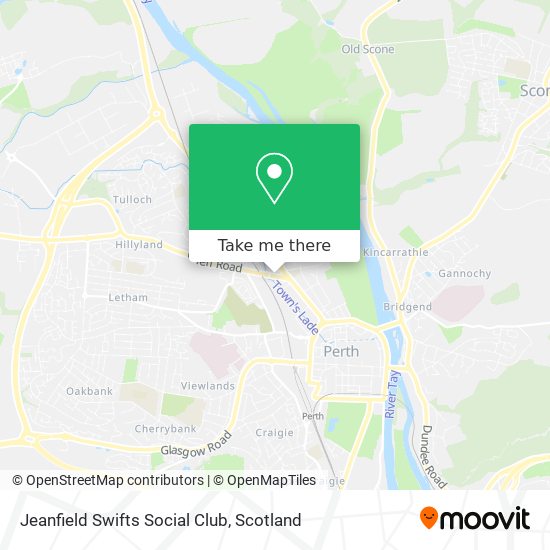 Jeanfield Swifts Social Club map