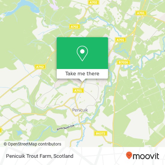 Penicuik Trout Farm map