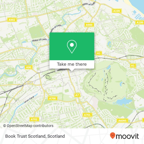 Book Trust Scotland map