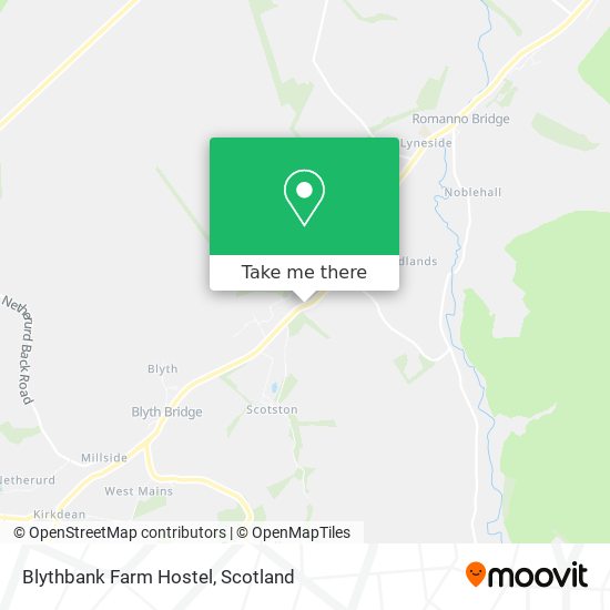 Blythbank Farm Hostel map